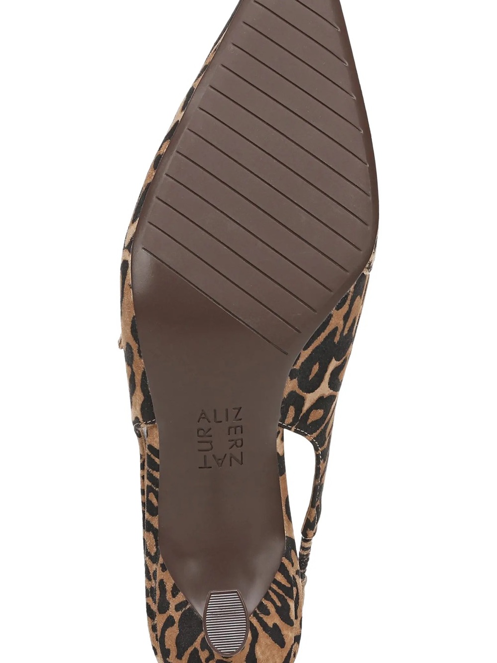 Naturalizer Leopard-Print Slingback Mary Jane Kitten Heel in Tan and Black - Picture 6 of 7